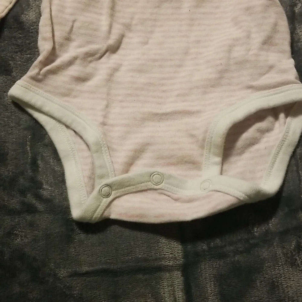 Baby B'Gosh Baby Girl's Stripe Long Sleeve Onesie